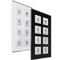 MDT KNX Glass Push Button Plus 8-fold sorozat