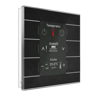 MDT KNX Glass Central Operation Unit Smart fekete