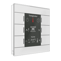 MDT KNX Glass Central Operation Unit Smart fehér