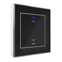 Glass Push-button II Lite 1-fold (Le/Fel)
