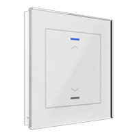 Glass Push-button II Lite 1-fold (Le/Fel)