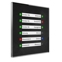 MDT KNX GLASS LED INDICATOR Fekete