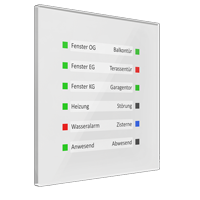 MDT KNX  GLASS LED INDICATOR fehér