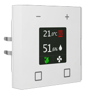 MDT Smart 55 szobahőmérséklet-szabályozó, tiszta fehér, fényes