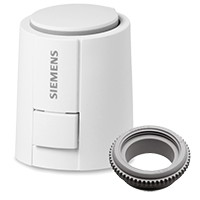 Siemens termoelektromos szelepmozgató 4mm elmozdulással AC/DC24V NC 100N IP54